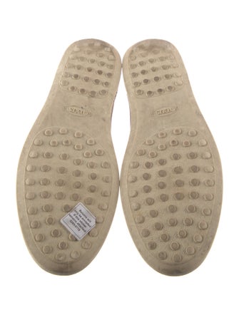 Tod's Suede Whipstitch Trim Espadrille Sneakers