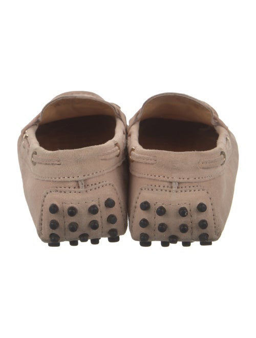 Tod's Suede Bow Accents Loafers