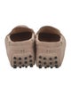 Tod's Suede Bow Accents Loafers