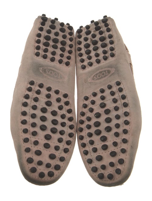 Tod's Suede Bow Accents Loafers