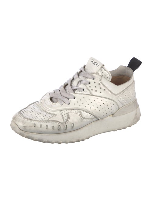 Tod's Leather Lasercut Accents Sneakers