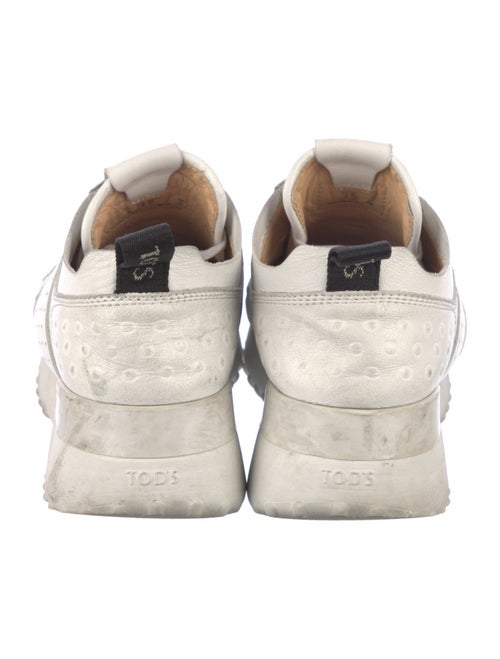 Tod's Leather Lasercut Accents Sneakers