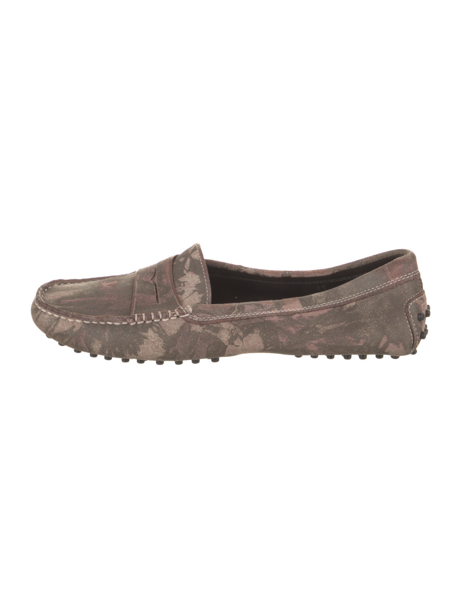 Tod's Suede Printed Loafers