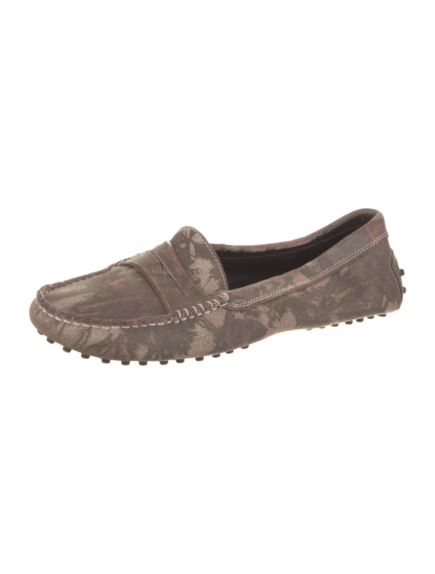 Tod's Suede Printed Loafers