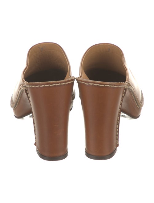 Tod's Leather Whipstitch Trim Slides