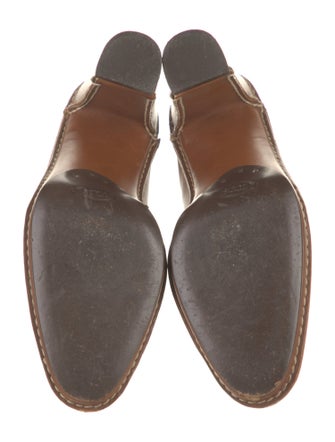 Tod's Leather Whipstitch Trim Slides