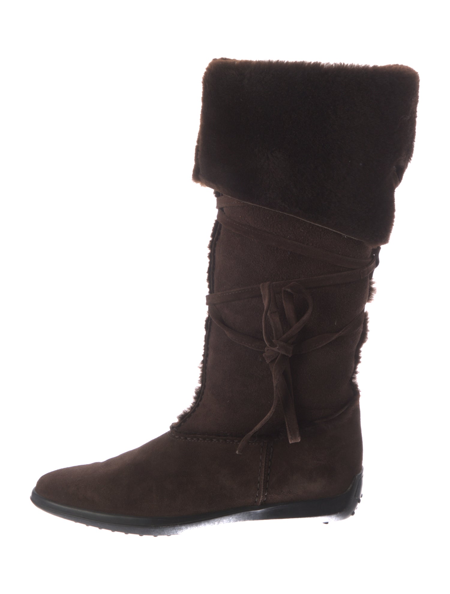 Tod's Suede Lace-Up Boots