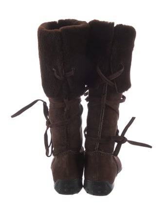 Tod's Suede Lace-Up Boots