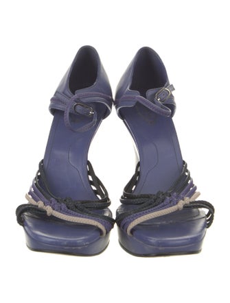 Tod's Leather Whipstitch Trim Sandals