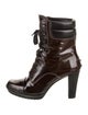 Tod's Patent Leather Combat Boots