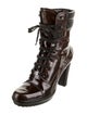 Tod's Patent Leather Combat Boots