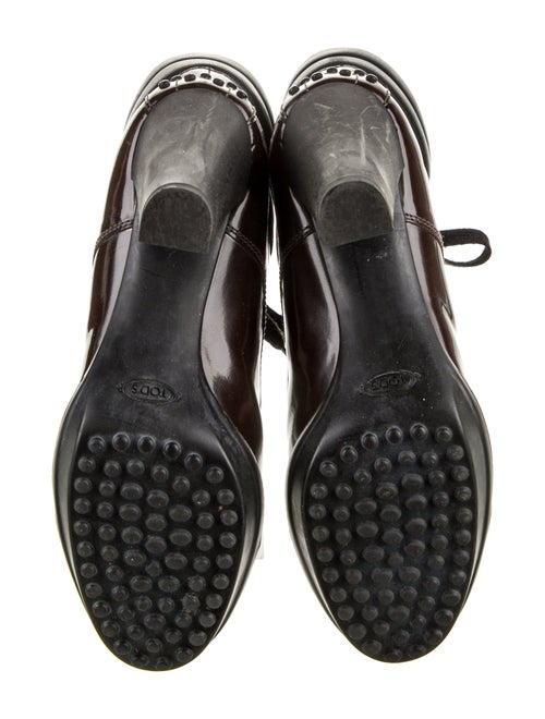 Tod's Patent Leather Combat Boots