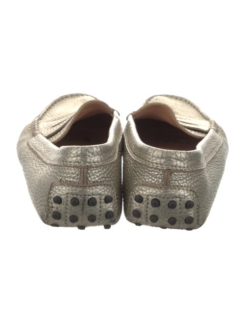 Tod's Leather Whipstitch Trim Loafers