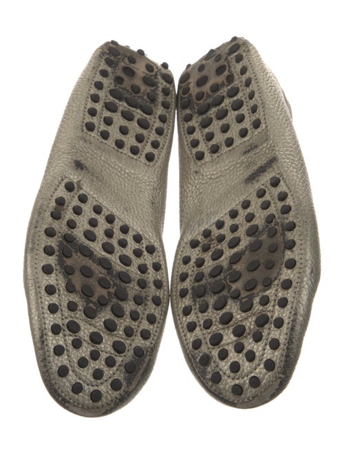 Tod's Leather Whipstitch Trim Loafers