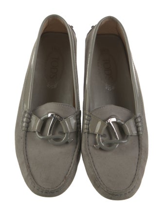 Tod's Leather Leather Trim Embellishment Loafers