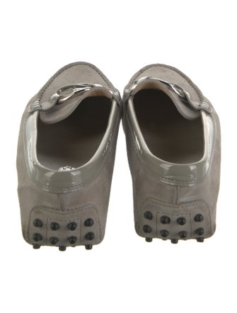 Tod's Leather Leather Trim Embellishment Loafers