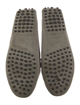 Tod's Leather Leather Trim Embellishment Loafers