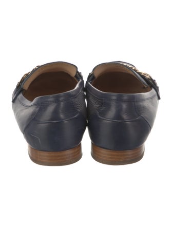 Tod's Leather Chain-Link Accents Loafers