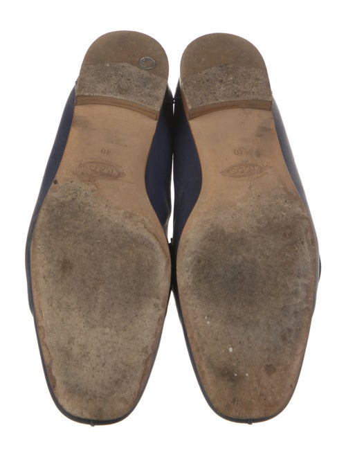 Tod's Leather Chain-Link Accents Loafers