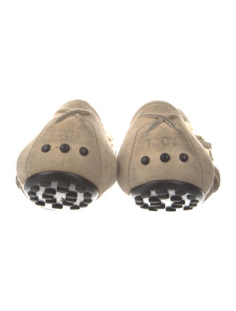 Tod's Suede Sequin Embellishments Flats