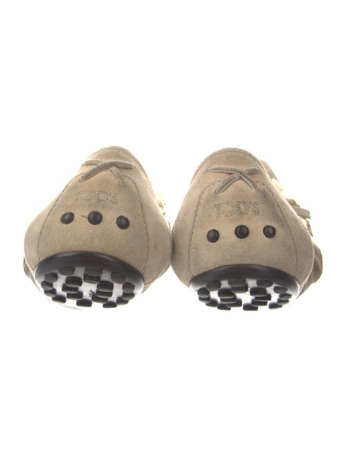 Tod's Suede Sequin Embellishments Flats