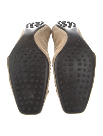 Tod's Suede Sequin Embellishments Flats