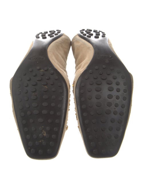 Tod's Suede Sequin Embellishments Flats