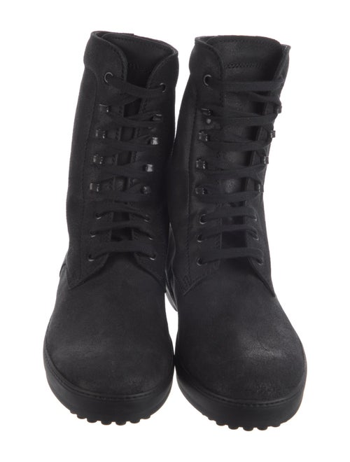 Tod's Suede Combat Boots
