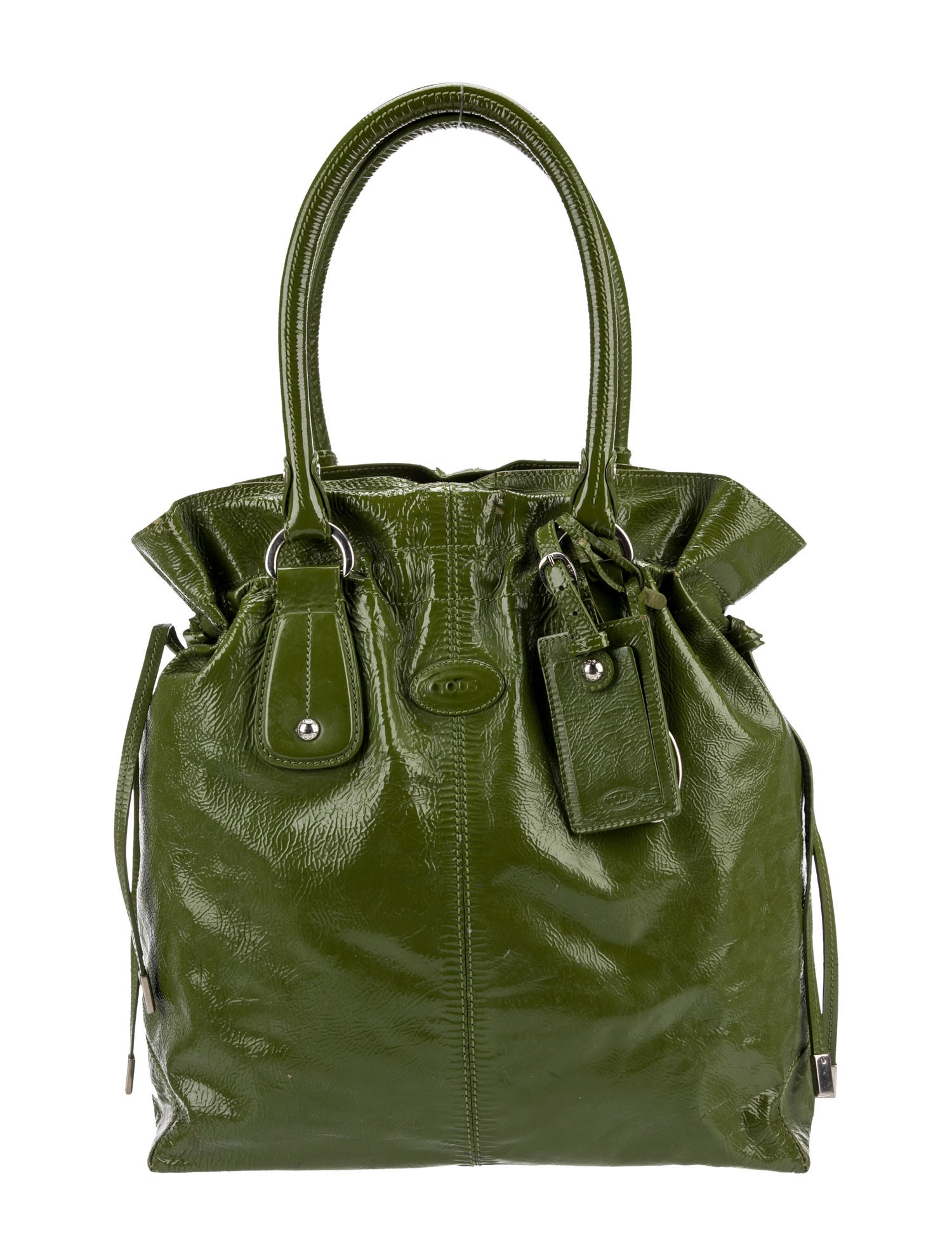 Tod's Patent Leather Bucket Bag