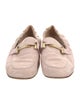 Tod's Suede Leather Trim Embellishment Loafers