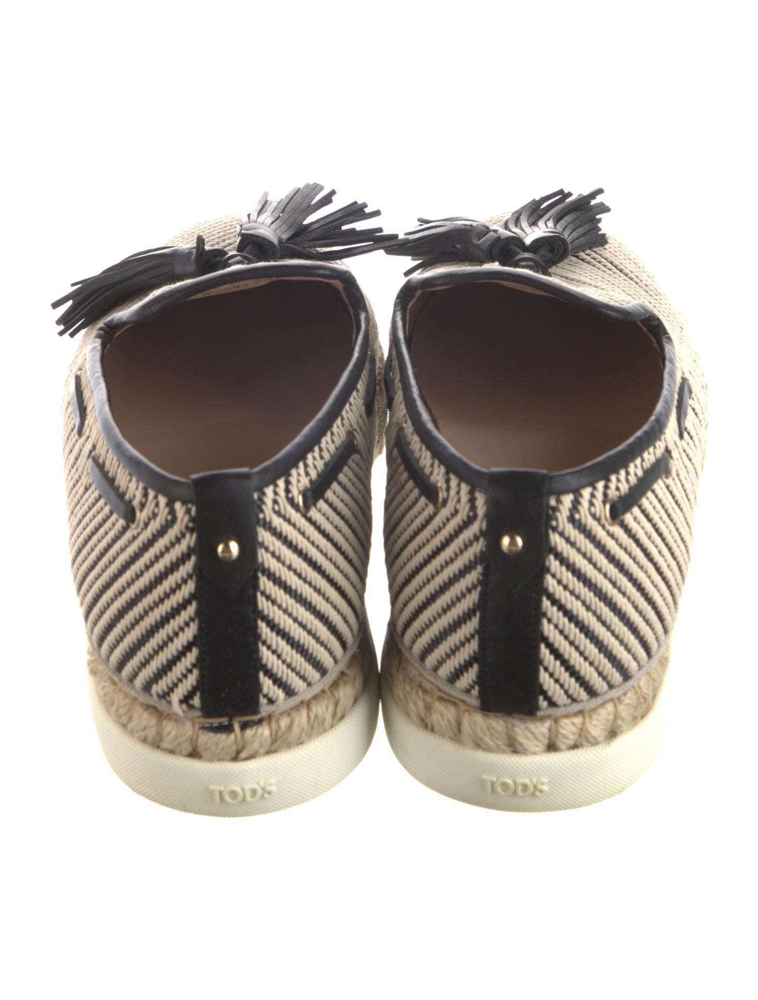 Tod's Printed Tassel Accents Espadrilles