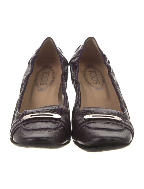 Tod's Patent Leather Studded Accents Pumps