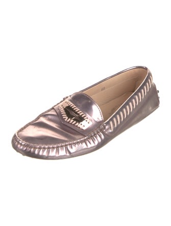 Tod's Leather Whipstitch Trim Loafers