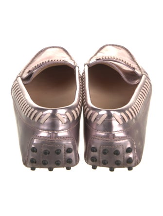 Tod's Leather Whipstitch Trim Loafers