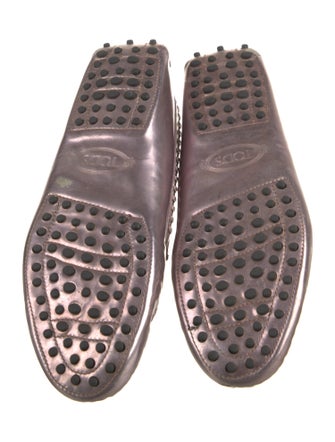 Tod's Leather Whipstitch Trim Loafers