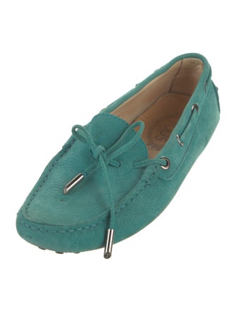 Tod's Suede Whipstitch Trim Moccasins