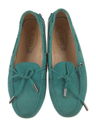 Tod's Suede Whipstitch Trim Moccasins