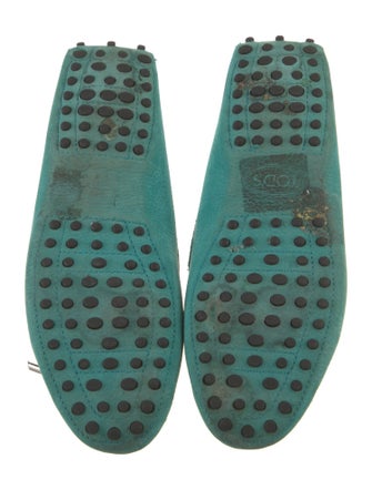 Tod's Suede Whipstitch Trim Moccasins