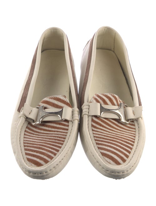 Tod's Patent Leather Striped Loafers