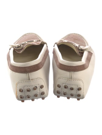 Tod's Patent Leather Striped Loafers