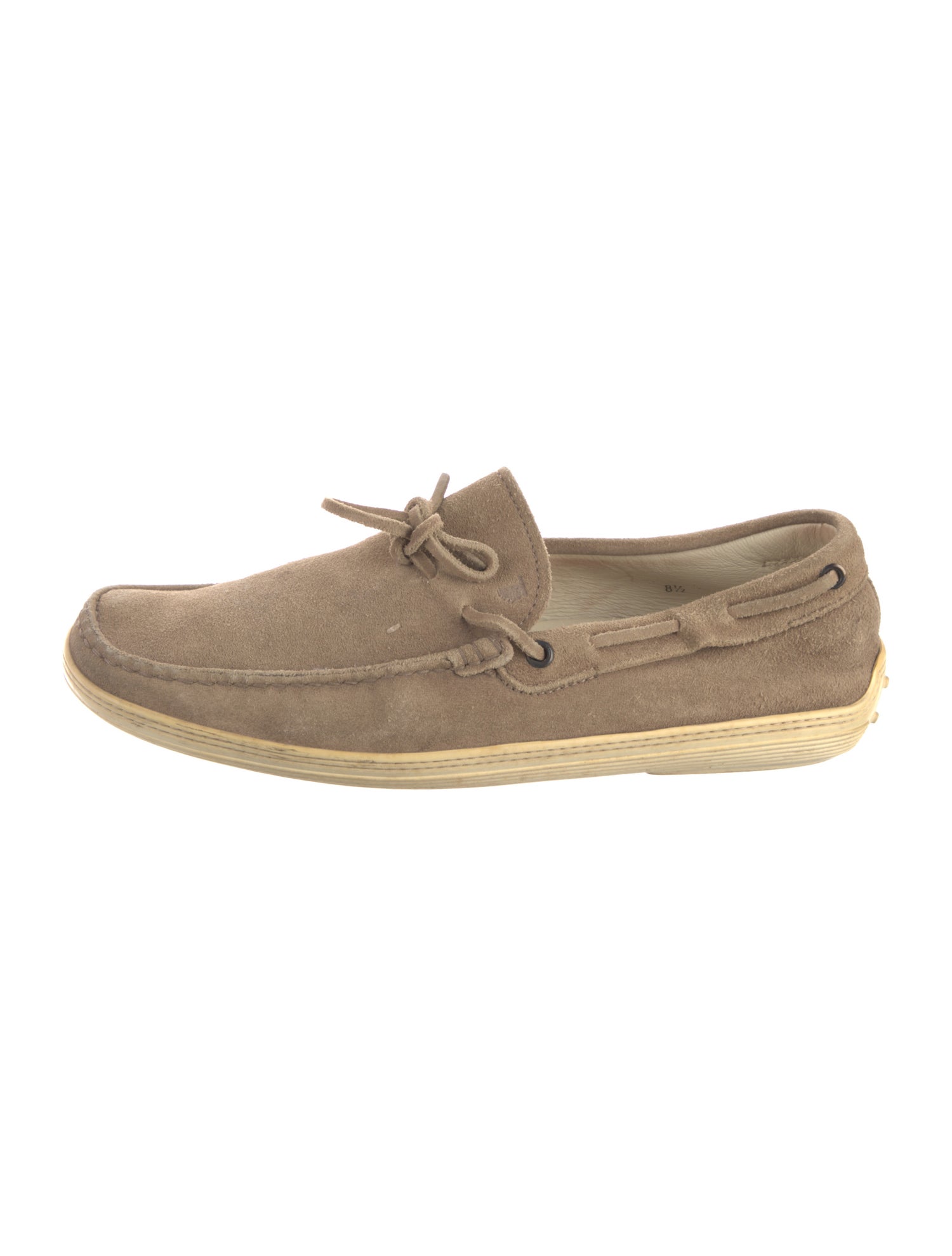 Tod's Suede Bow Accents Boat Shoes