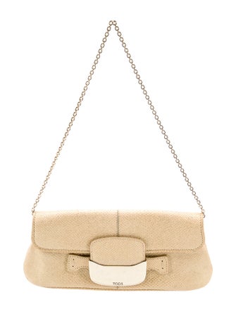 Tod's Embossed Leather Shoulder Bag