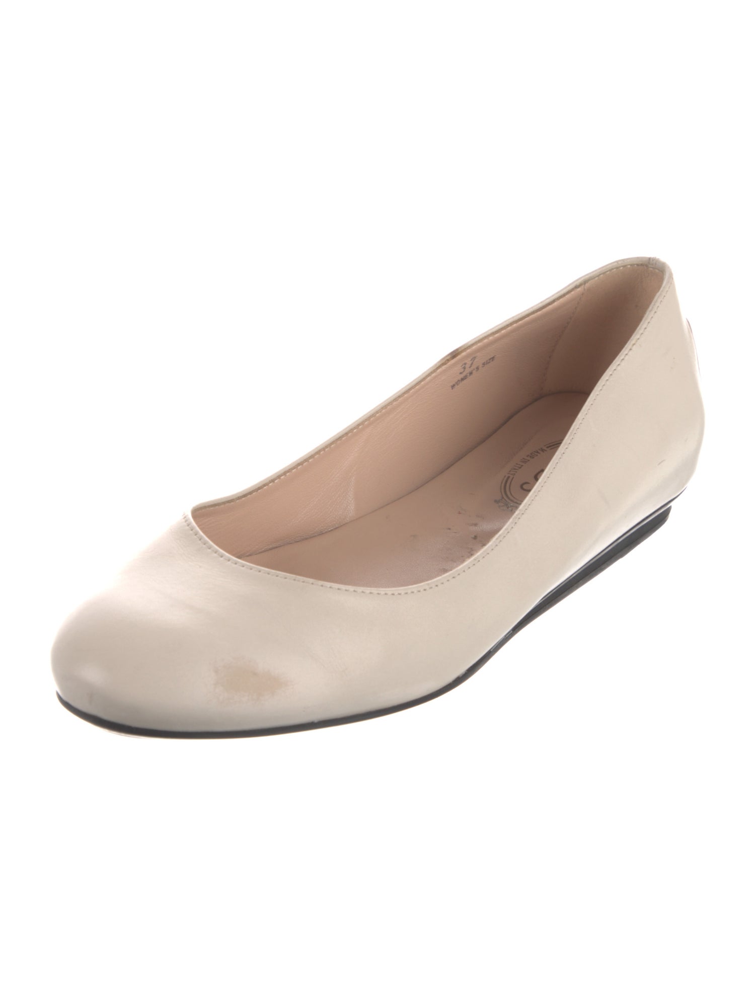 Tod's Leather Studded Accents Ballet Flats