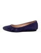 Tod's Suede Studded Accents Ballet Flats