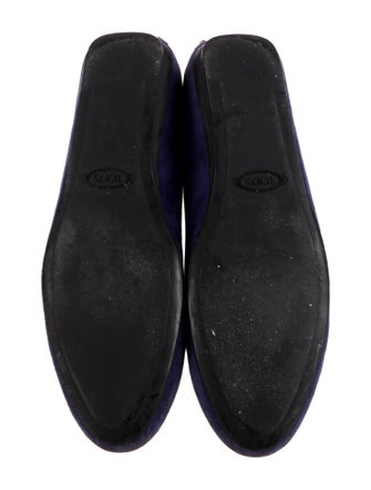 Tod's Suede Studded Accents Ballet Flats