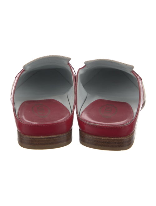 Tod's Canvas Colorblock Pattern Mules