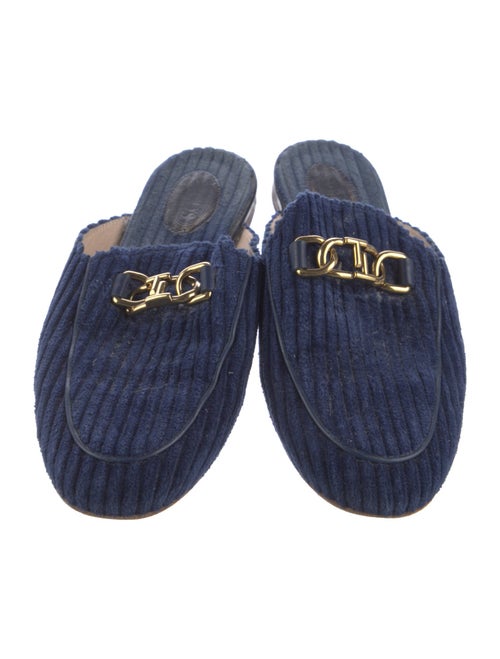 Tod's Velvet Mules