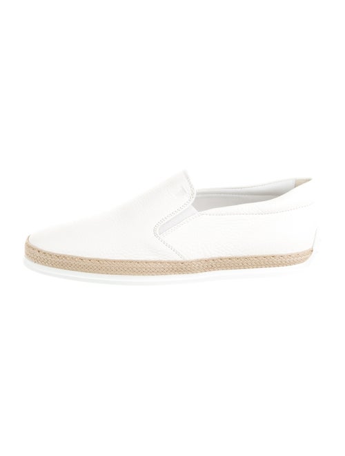 Tod's Leather Braided Accents Espadrille Sneakers