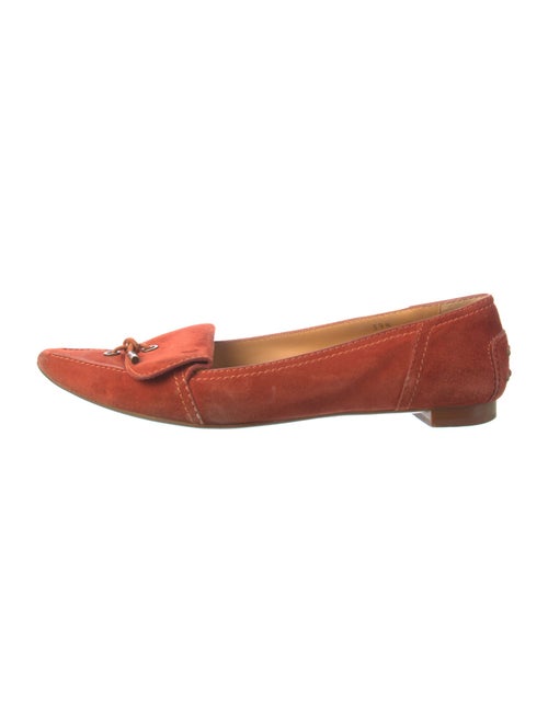 Tod's Suede Bow Accents Loafers