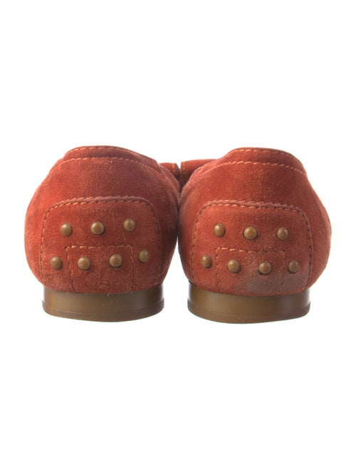 Tod's Suede Bow Accents Loafers